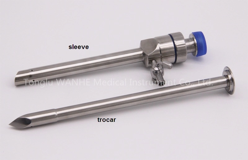 Laparoscopic Instrument Reusable Magnetic Flap Valve Trocar