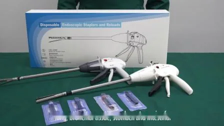 Instrumento de endoscopio, grapas humanas, grapadora lineal endoscópica desechable para laparoscopio