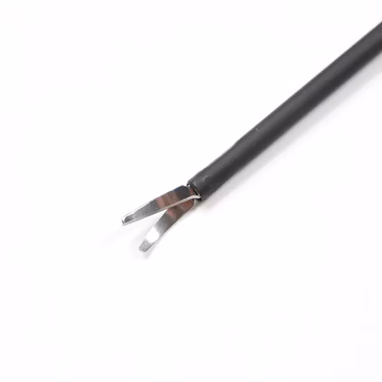 Instrumentos laparoscópicos desechables Tijeras curvas de doble acción desechables